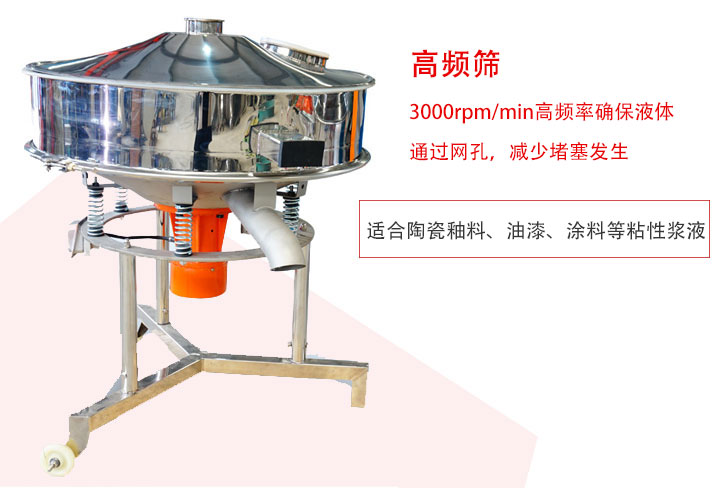 該產品是針對漿液過濾設計的一種高頻篩分機。