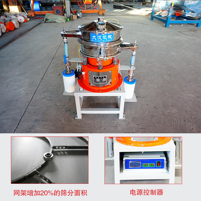 氣體保護振動篩網架增加20%的篩分面積。